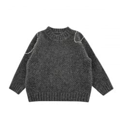 Wool dark gray sweater